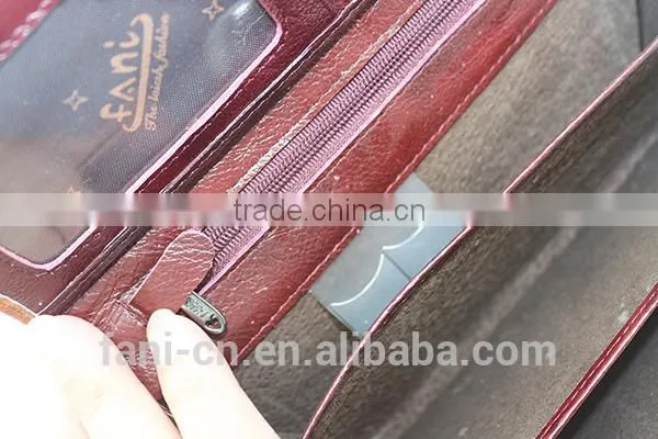China factory wholesale fashion PU leather clutch purse for women or girls