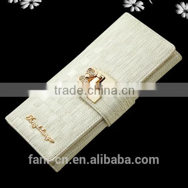 New design luxury and fashion leather clutch purse with comfortable touch