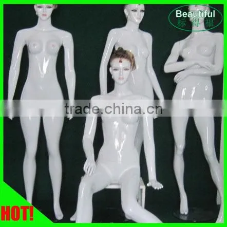 Fashion Design silver chrome mannequin for showing clothes