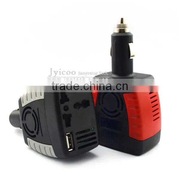 Jyicoo 150W Car Inverter 12V DC Cigarette Lighter to 220V AC Lighter Plug Adapter With USB 2.0A Output