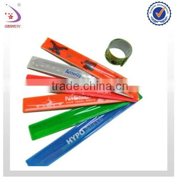 ARM SLAP STRAP BANDS - REFLECTIVE SAFETY BAND FLUORESCENT