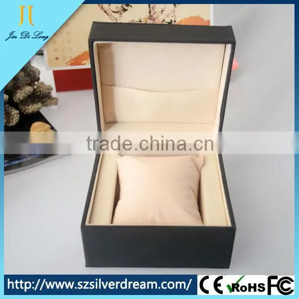 Watch gift box hot sale square watch box with pillow box watch wooden watch box