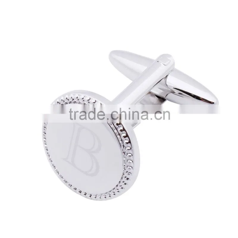 2016 wholesale letter mental cufflinks for men