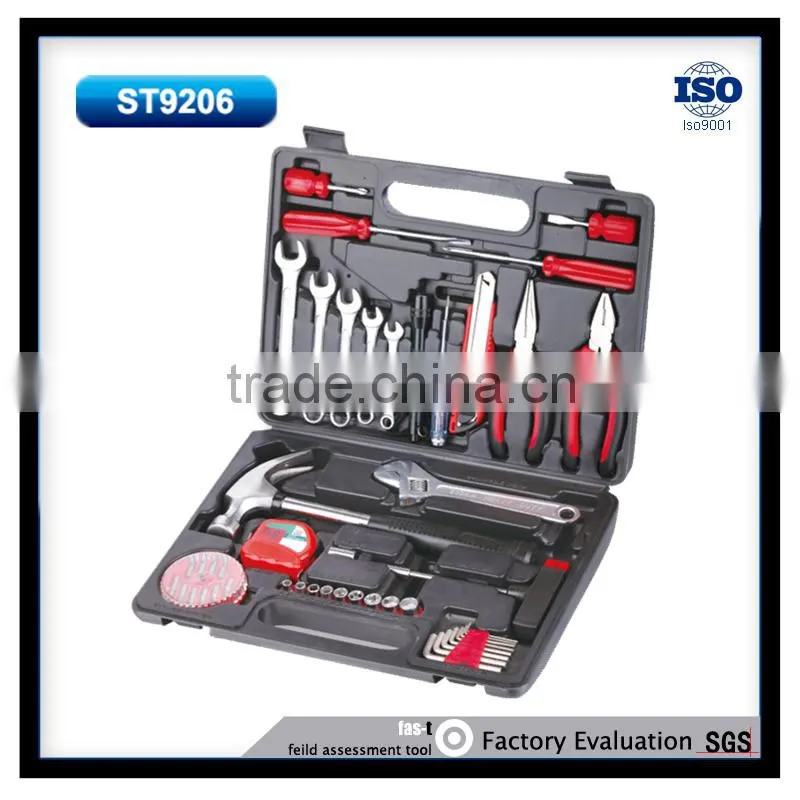 47pcs car repair hand tool kit with hammer wrenches and screwdrivers