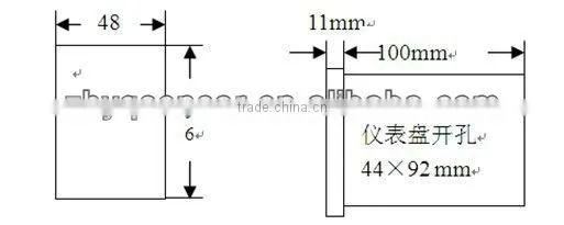 Panel-mount dual 4-digit pressure indicator