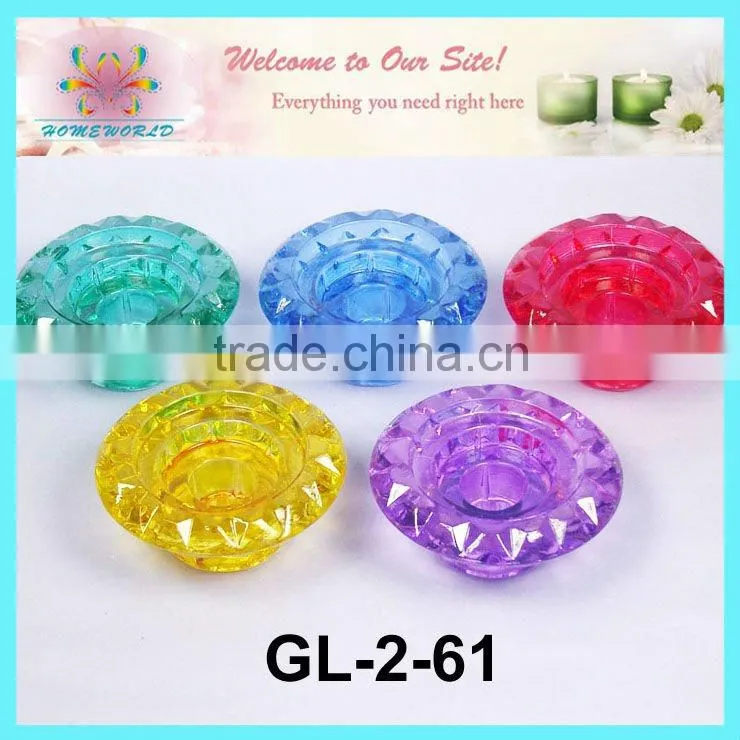 round glass candle holder for multi-use
