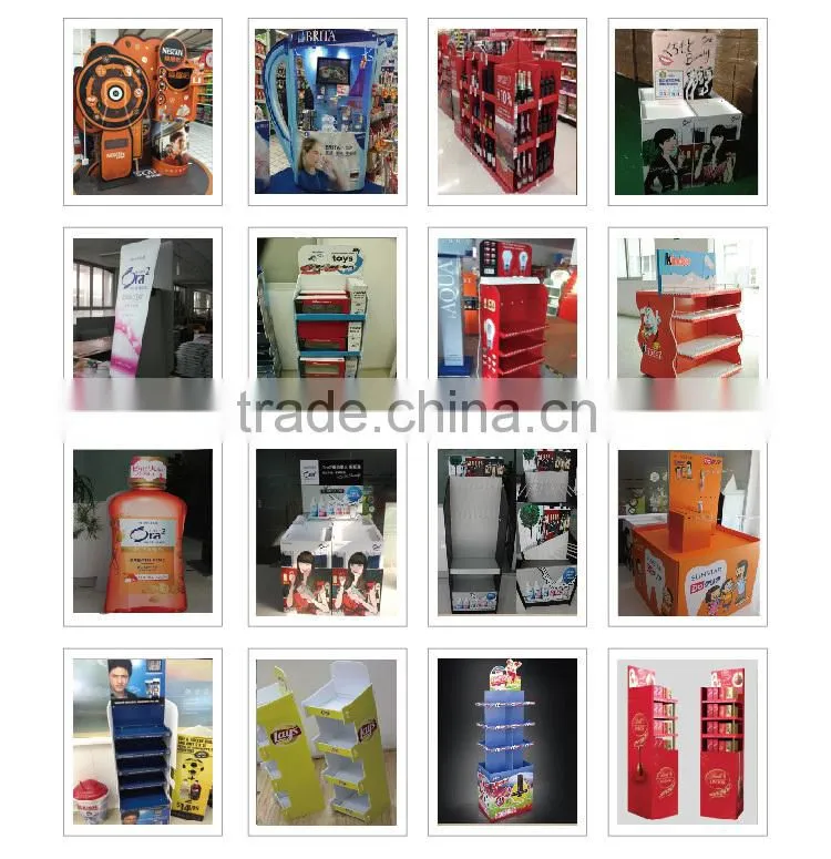 Corrugated POP plastic display/ Piont of purchasing display stand