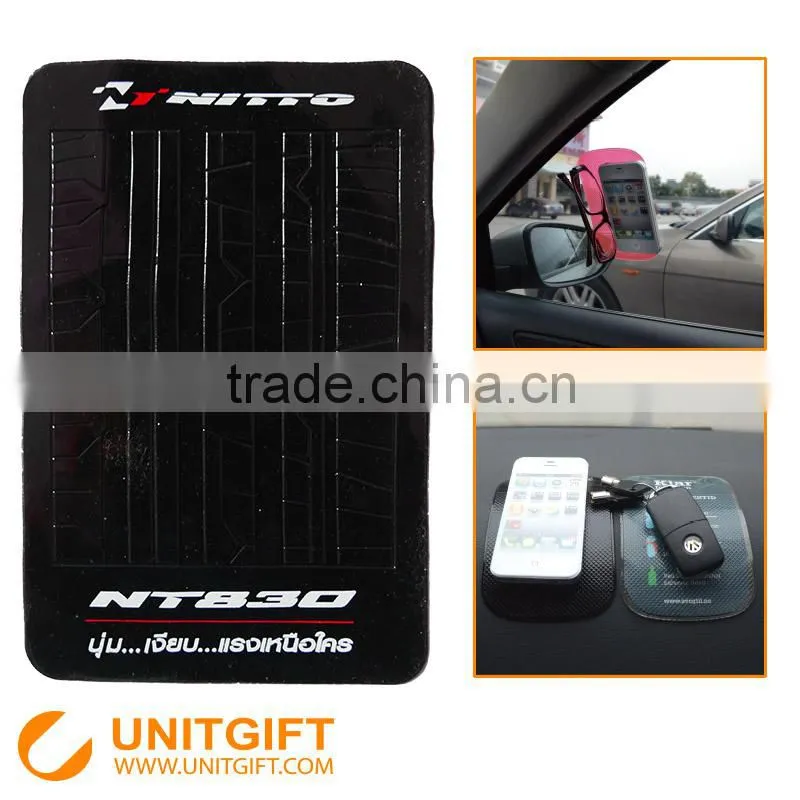 Car non slip mat custom print logo antislip mat Sticky silicone antislip mat
