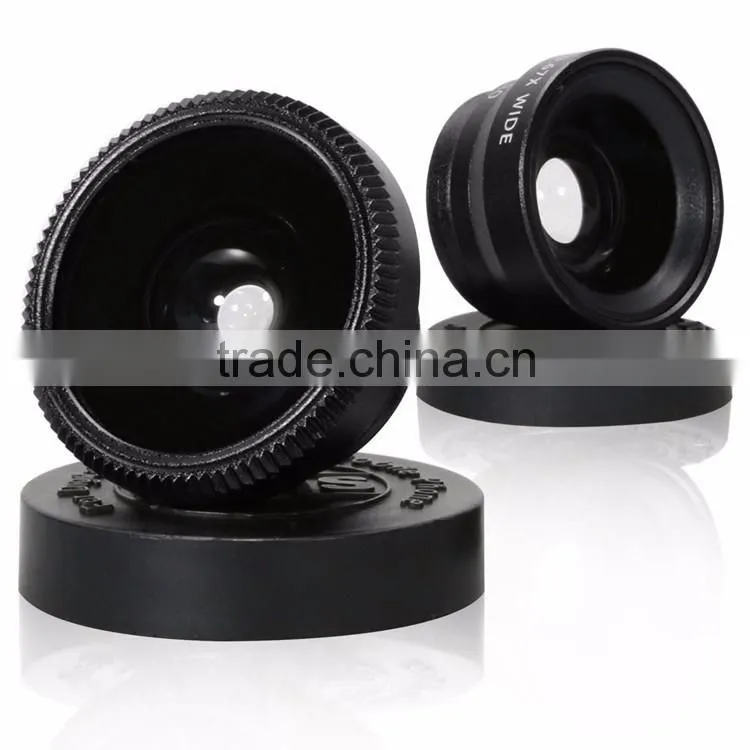 Universal Clip Detachable 3 in 1 Fish Eye Lens Wide Angle Macro Optical Lens Cell Phone Camera Lens