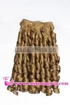 Wholesale synthetic blonde afro curly hair weave for braiding , hair extension,african hair