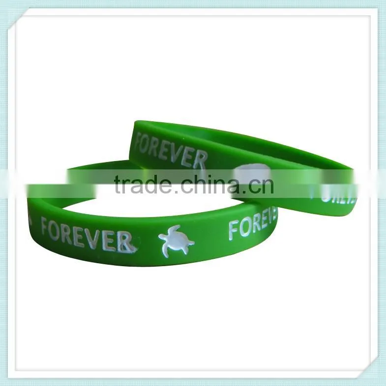 rubber charm bracelet adjustable silicon wristband energy bracelet