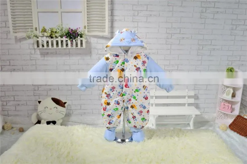 newborn 100% Colored cotton plain baby winter clothes factory organic baby rompers wholesale baby clothes