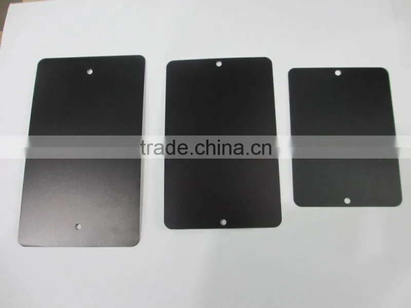 Hot!! Stainless steel or aluminum anodizing matt black metal business card