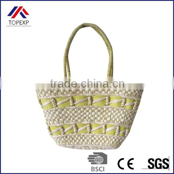 Woven Paper Straw Bag Straw Tote Bag Plain Bag