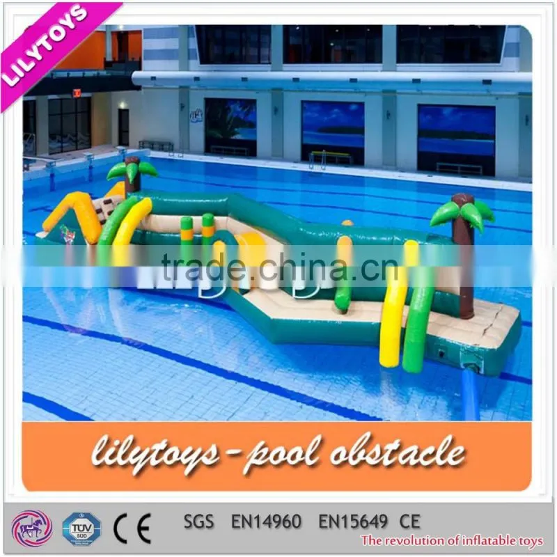 Beautiful inflatable water obstacle course/inflatable water sport game/inflatable water toy