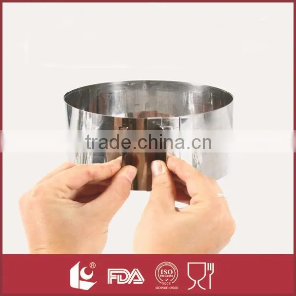 Wholesale retractable stainless steel cake ring set