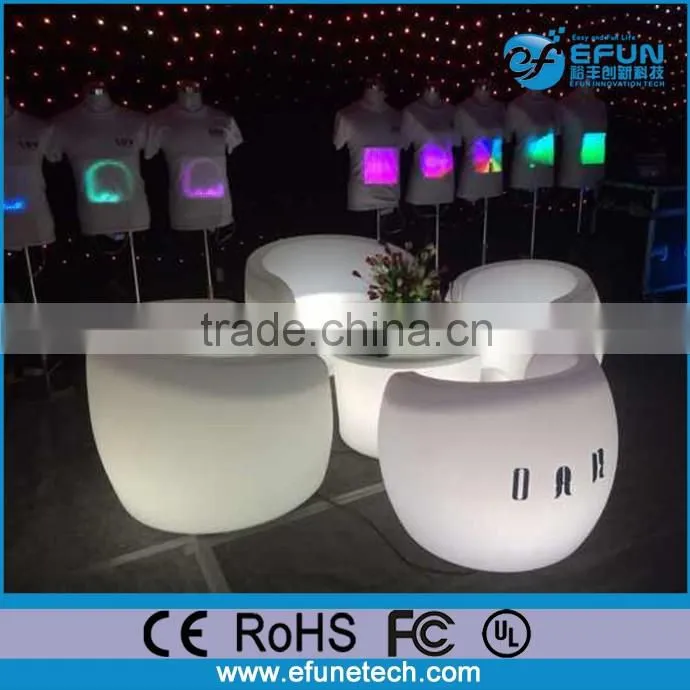 color changing light up sofa chair,illuminated led bar/restaurant/nightclub sofa seats