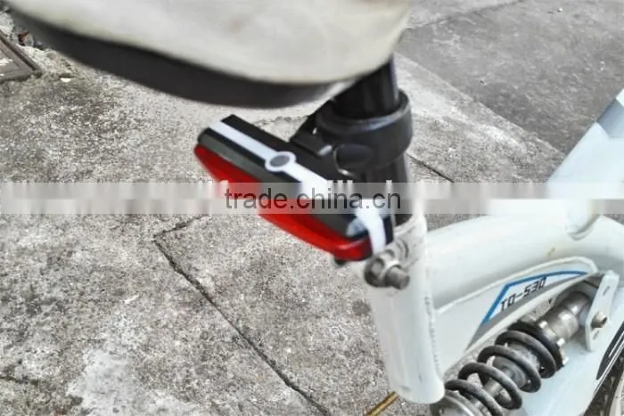 USB Rechargeable Led Bike Bicycle Laser Beam Rear Tail Light Strobe Light lamp On Bike