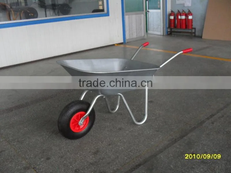 High quality wheelbarrow with galvanized tray for construction WB5219