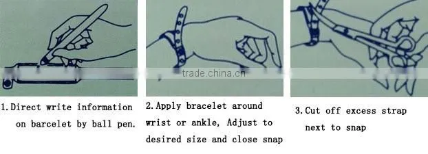 paper disposable RFID NFC bracelets ZZ004