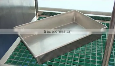 Stainless steel tray for meat and seafood