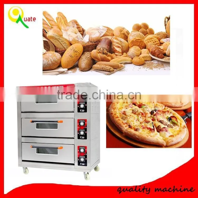Hot selling 3 decks baking oven in bakery machine