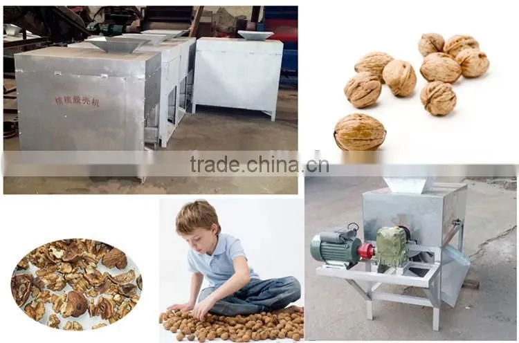Neweek 300-500kg/h small husker walnut hard shelling machine