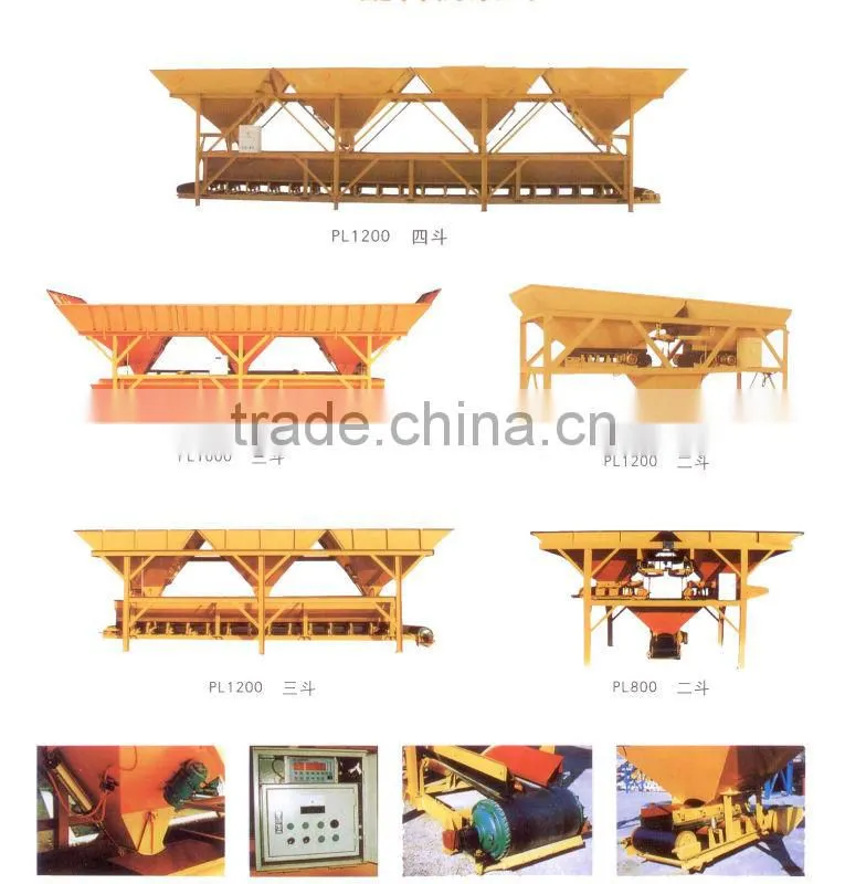 concrete batching machine PL800 with high efficiency