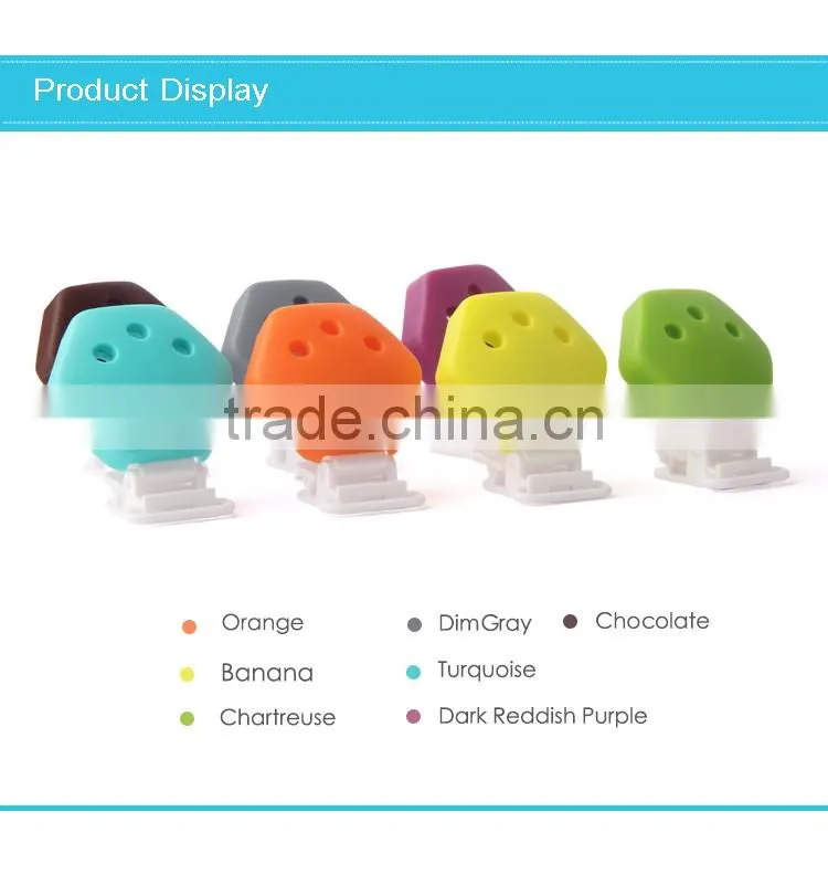 New Arrived Wood And Metal Pacifier Clip Baby Paicifer Holder Clip