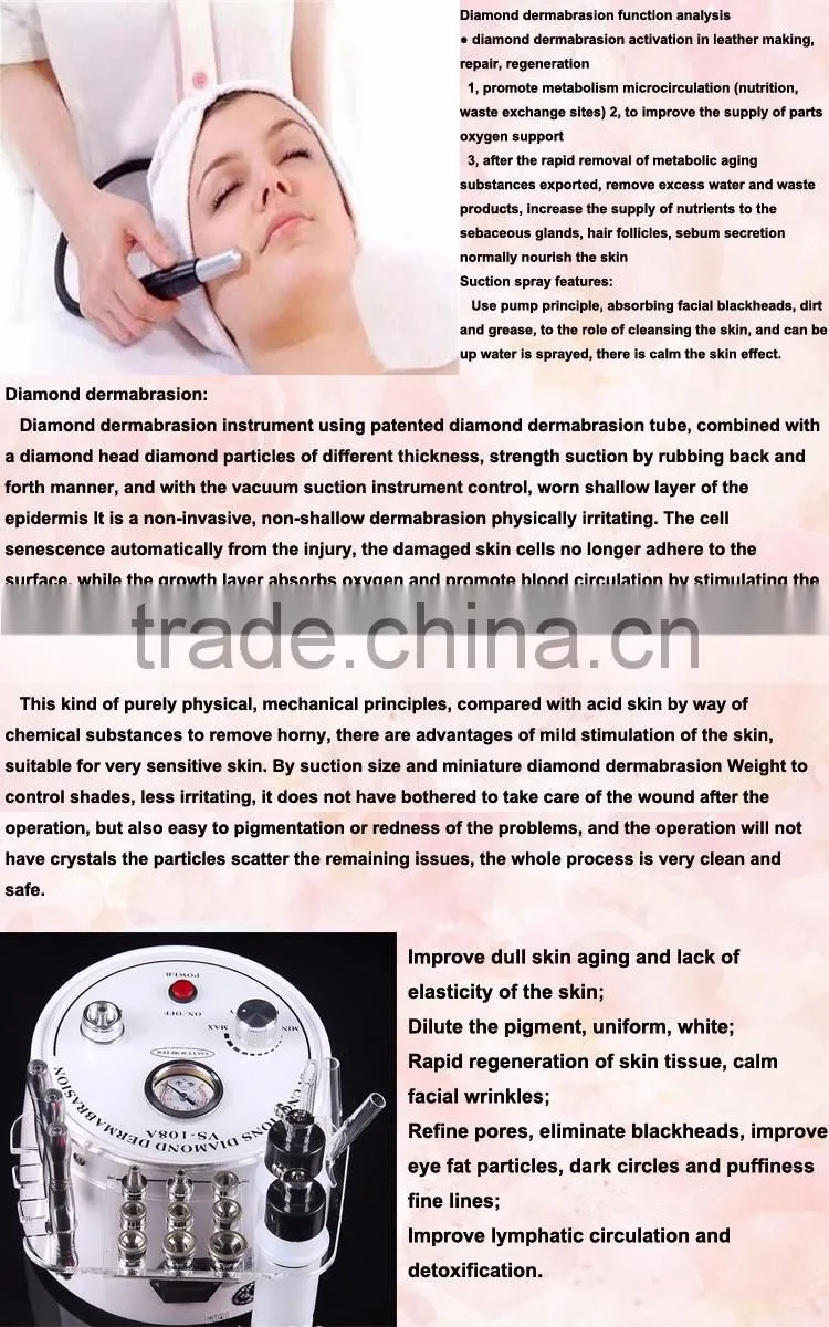 45W Newest Face Lifting Diamond Dermabrasion Beauty Facial Equipment