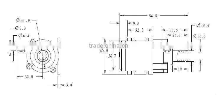 dc centrifugal 12v or 24v silent coffee bean processing machine pump