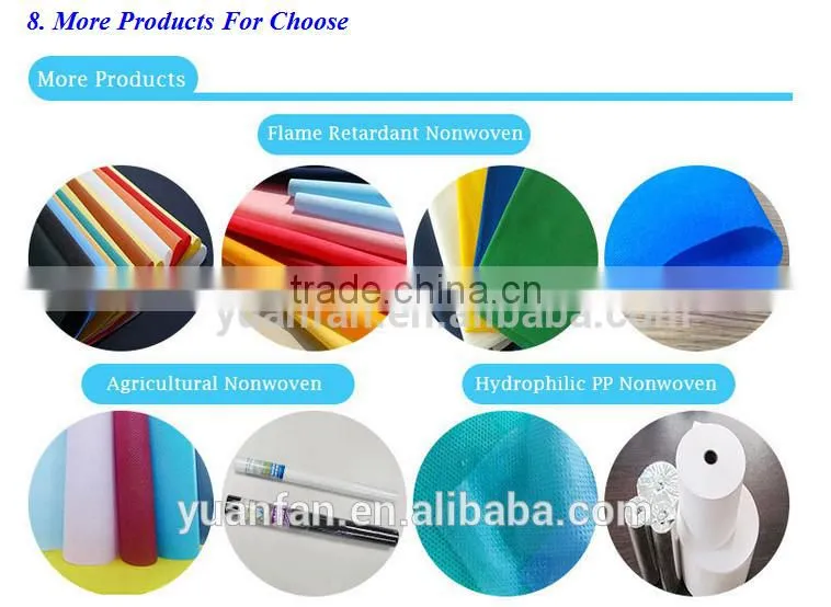 Low price recycled non-woven fabric made in china zhejiang yuanfan nonwoven co.,ltd./ pp nonwoven fabric / pp non woven fabric