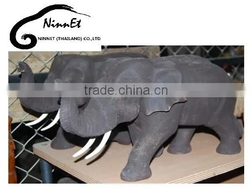 Wood Carved Elephant from Thailand