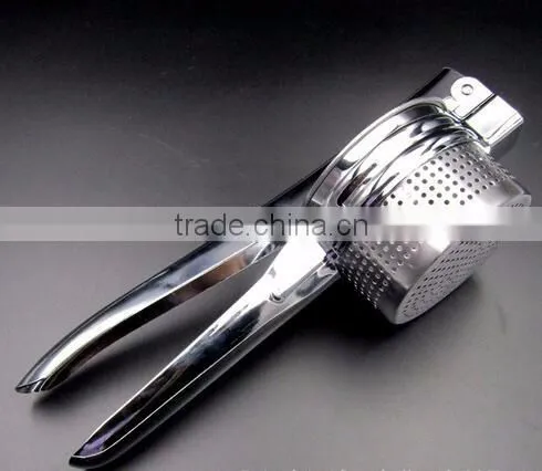 cy281 Practical Manual Press Mashed 430 Stainless Steel Potato Masher Ricer Puree Vegetable Fruit Juicer