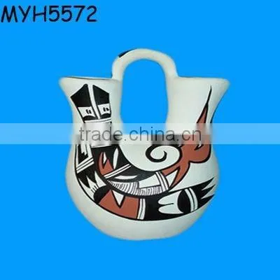 Ceramic girl head flower vases