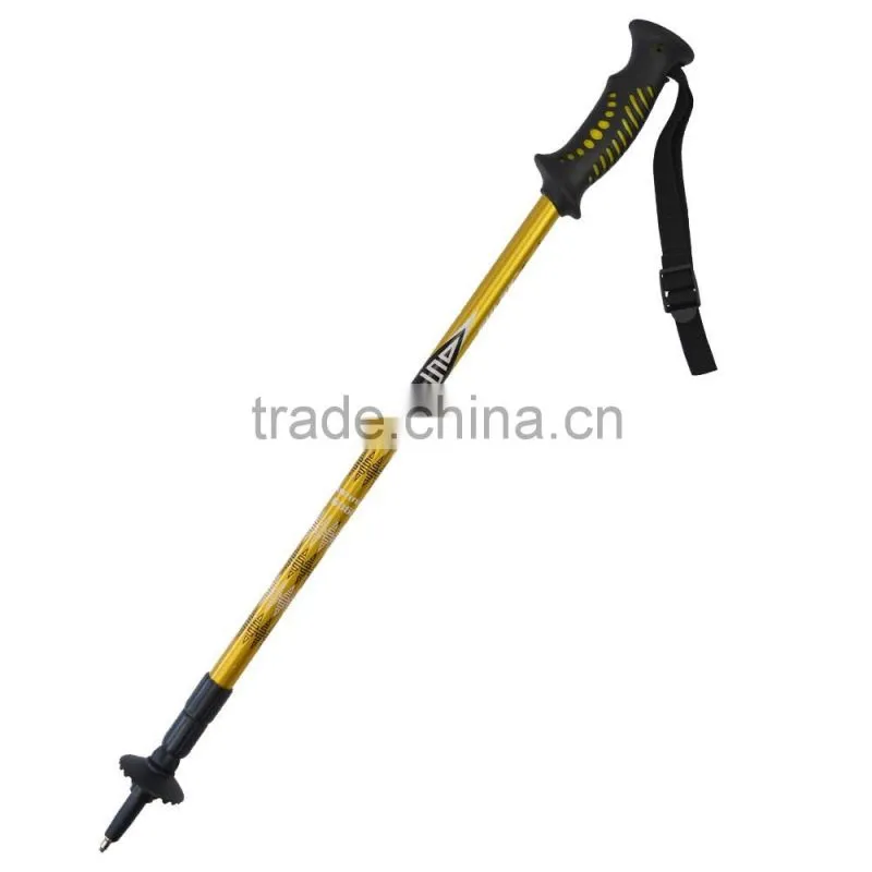Aluminum trekking pole, TPR handle, internal lock, 3 sections SZ15511