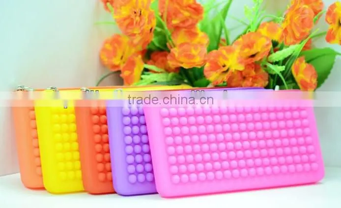 fashion silicone tote bag silicone bag with zipper