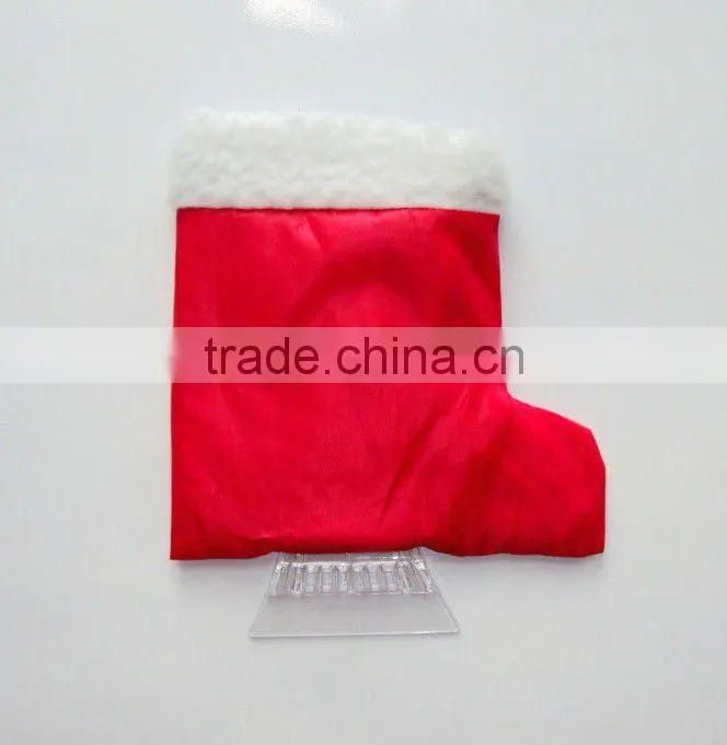 Christmas hat shape ice scraper with glove