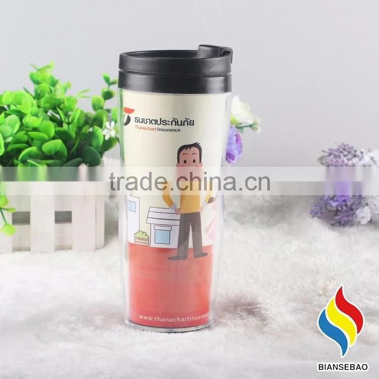 BPA free wholesale cheap diy tumbler with paper insert