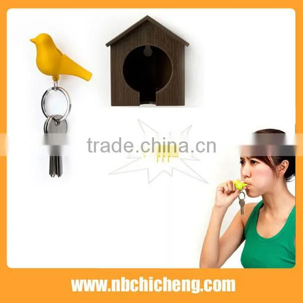 Plastic House Shaped Keychain