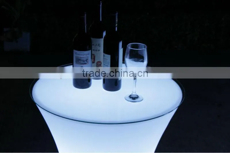 2016 new design LED high top bar cocktail chairs and tables