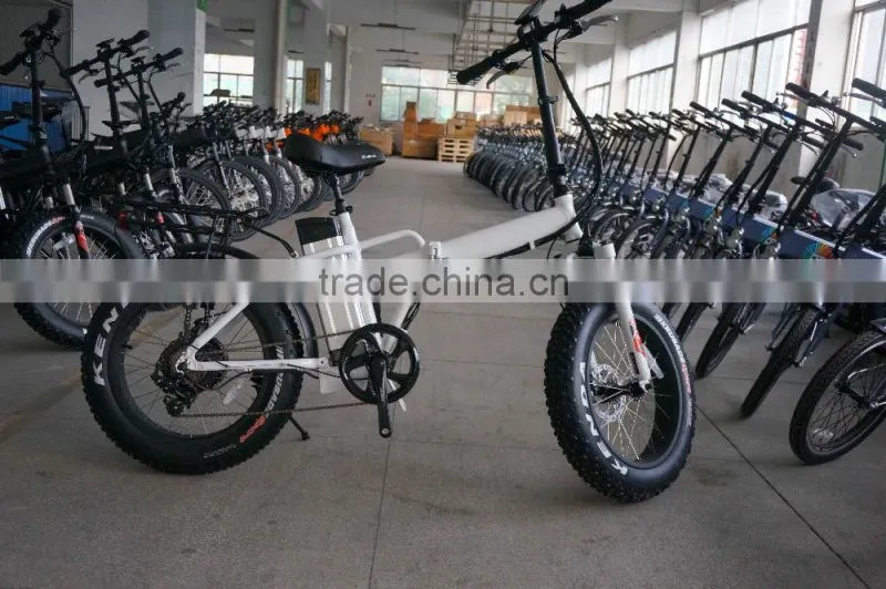 Green Power 48V 500W fat tire small folding electric bike for wholesale