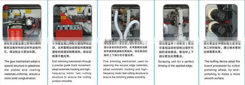 Edge Banding machine with 6 kinds function FBJ28D with Thickness of roling edge-banding belt 0.4-3mm