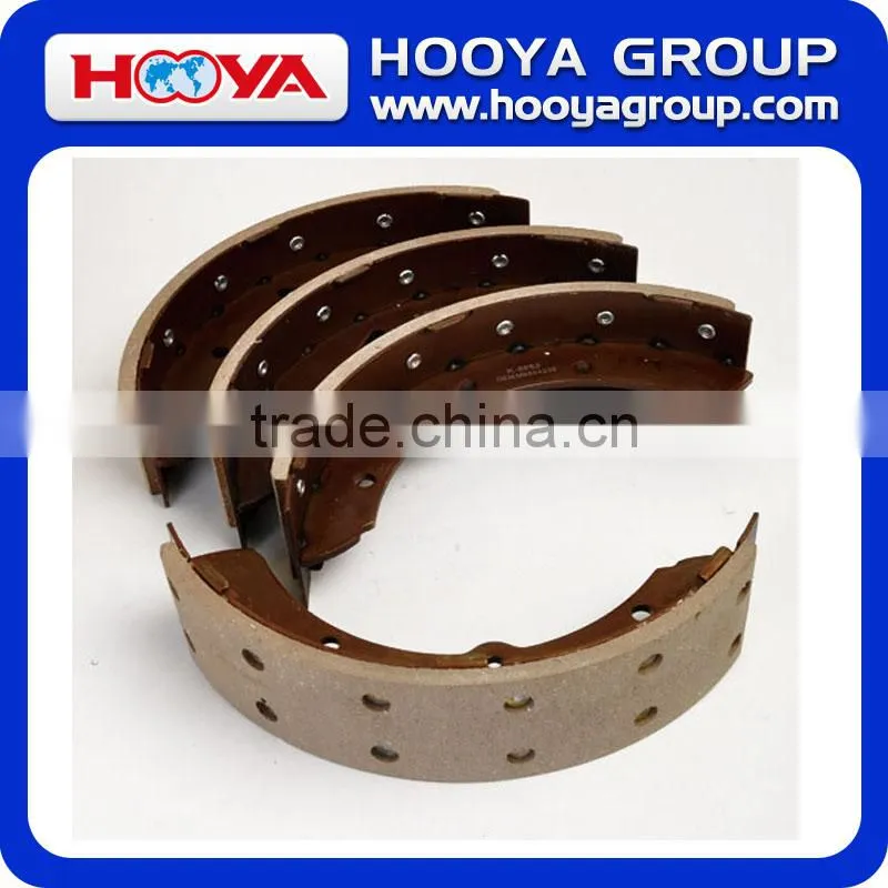 China best saling high performance semi metal ceramic rear brake shoes ,4PCS/SET