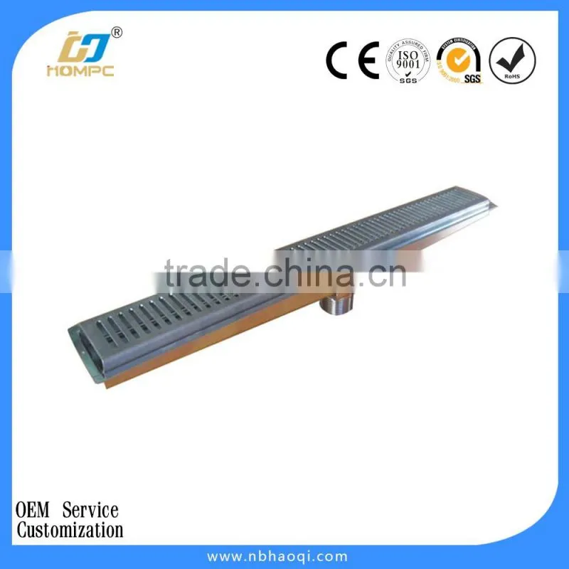 bathroom accessories manufacturer long floor drain shower drain