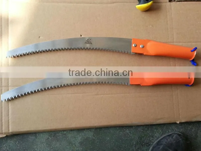 long handle pruning saw, high quality carbon steel plastic handle pruning saw