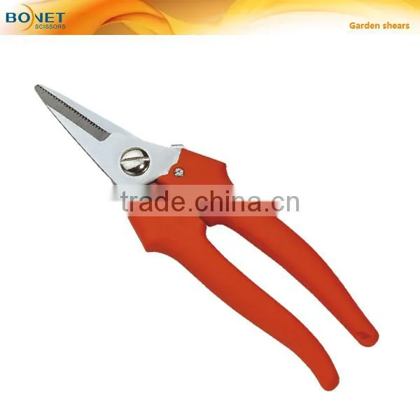 S98004 7-1/2" utility outdoor tools flower garden pruning scissors