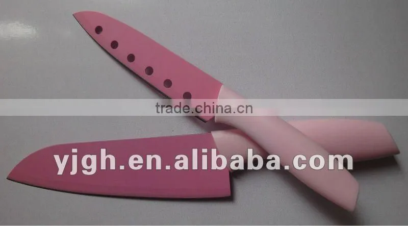 4pcs non-stick pp handle color knife set
