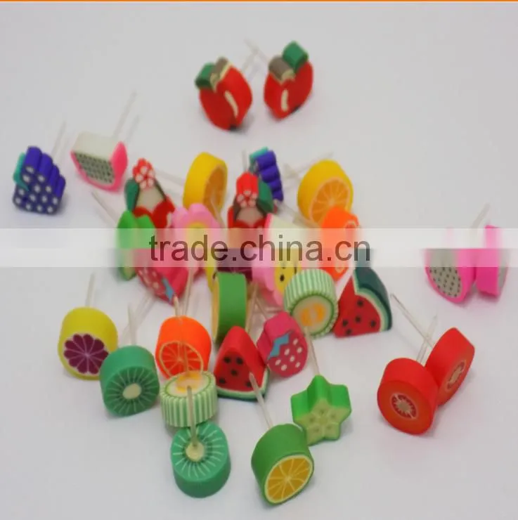 fashion New Design Fruits Earring Designs for Women,Kids polymer clay Earrings Fashion