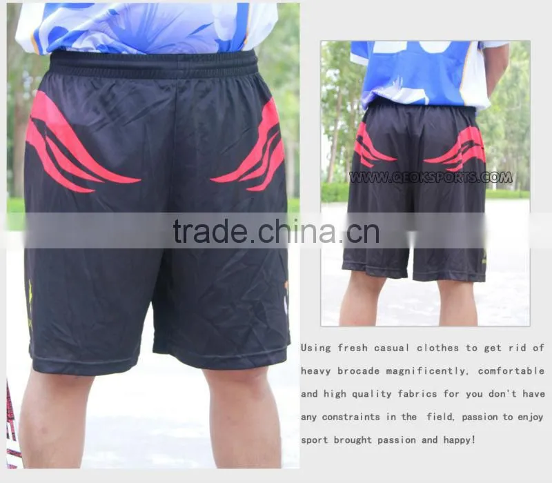 Black with Fire Pattern Men's Hockey shorts